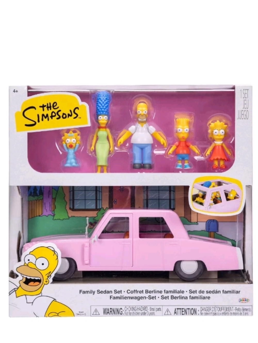 The Simpsons Family 2.5" Family Sedan Set Jakks Pacific